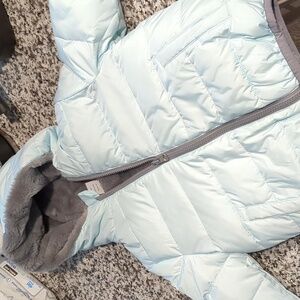 Toddler child's winter poof coat.